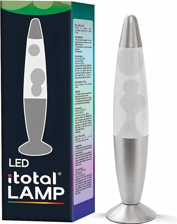 Produktbild Total Juggling I-TOTAL® - LED Lava Lamp with Wax Heater Resistor, Without Bulb (Colour Change Base Silver, White Wa