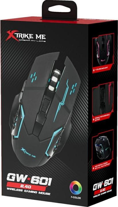 Actual product image Xtrike Me Wireless gaming mouse GW-601 black (Wireless)