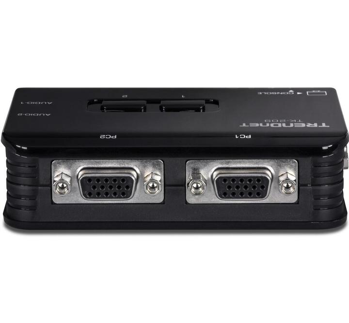 Actual product image Trendnet TK-209K 2-way USB KVM switch kit with audio