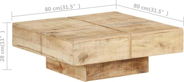 Produktbild vidaXL Couchtisch (80 x 80 x 28 cm)