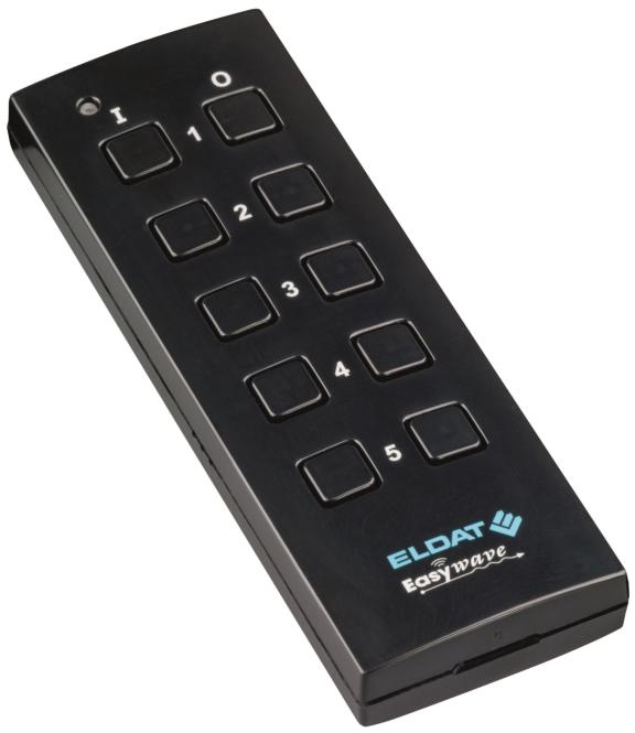 Eldat Hand-held transmitter RT34E5005-01-22K 5-channel, deep black RAL9005