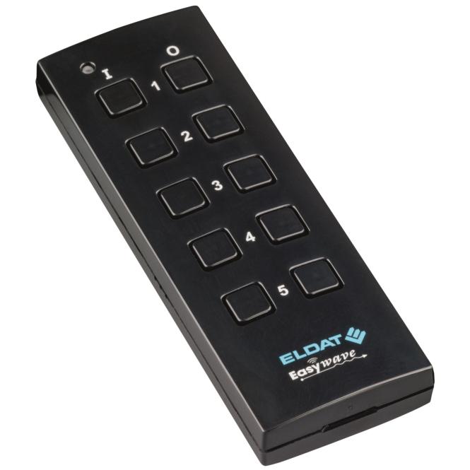 Eldat Handsender RT34E5005-01-22K 5-Kanal, tiefschwarz RAL9005, Automatisierung