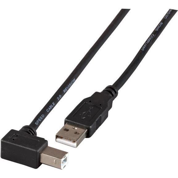 EFB Elektronik K5260SW.1,8 1.8m USB A USB B Männlich Männlich Schwarz USB Kabel (K5260SW.1,8) (1.80 m, USB 2.0), USB Kab...