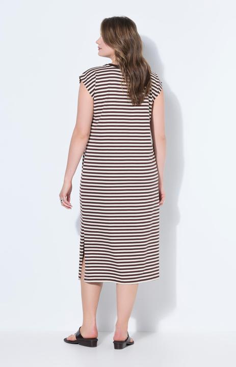 Produktbild Studio Untold Jersey Kleid, oversized, Ringel, Rundhals, ärmellos (54, 56)