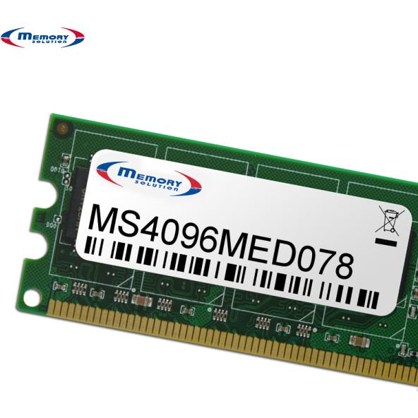 Memorysolution Memory Solution MS4096MED078 (1 x 4GB), RAM Modellspezifisch