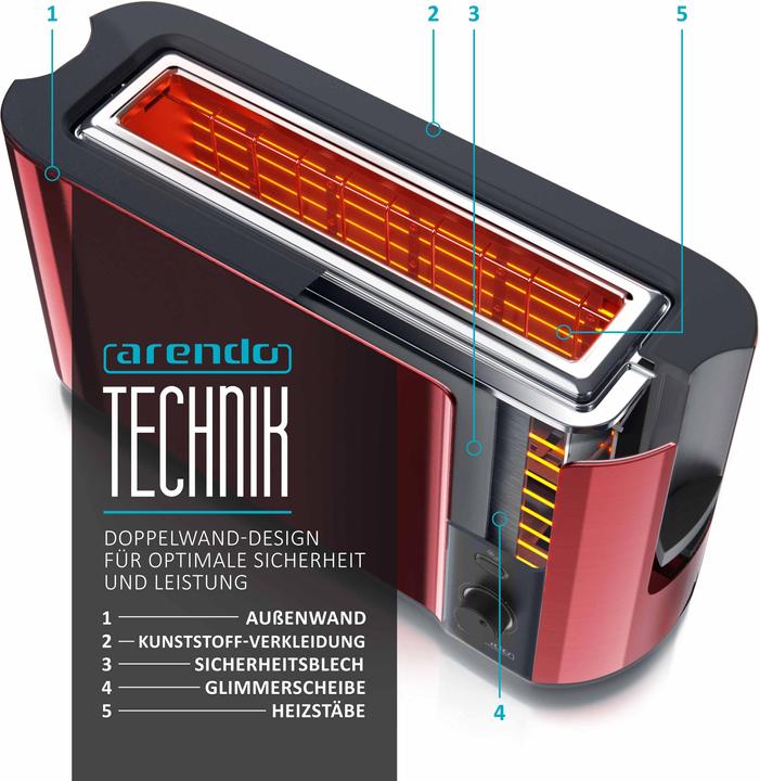 Actual product image Arendo Toaster