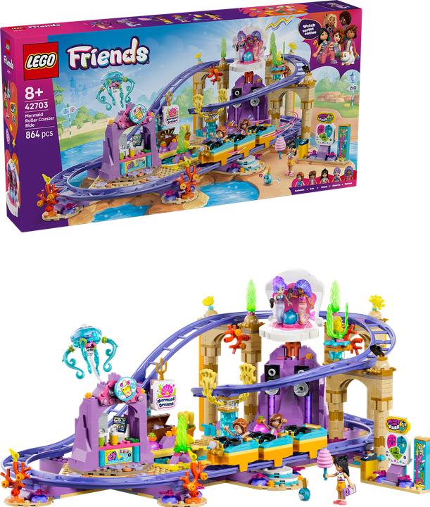 Produktbild LEGO Meerjungfrauen-Achterbahn (42703, LEGO Friends)