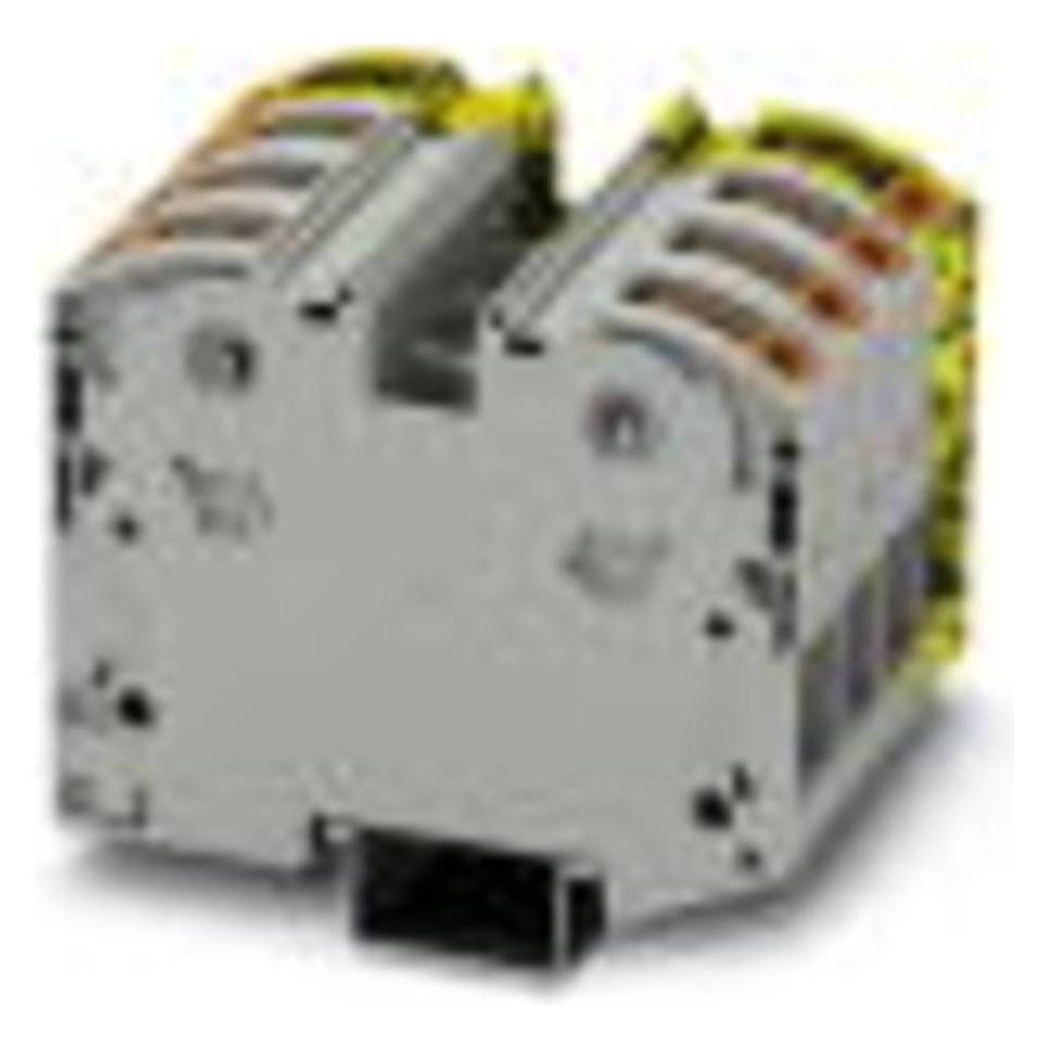 Phoenix Contact PTPOWER 35-3L/FE 3212070 Hochstromklemme Polzahl: 8 2.50 mm² 35 mm² Grau, Schwarz-Gelb 2 St., Elektronikkabel + Stecker, Grau, Schwarz, Gelb