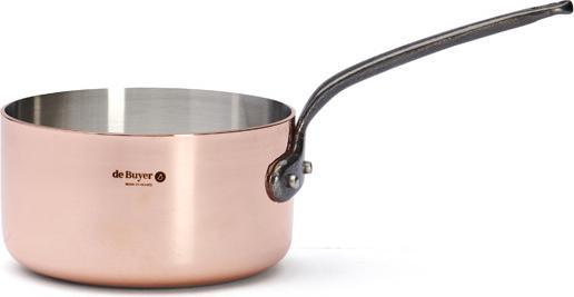 Image du produit de Buyer Inocuivre Casserole avec poignée en fonte (14 cm, Casserole, Acier inoxydable, Cuivre)