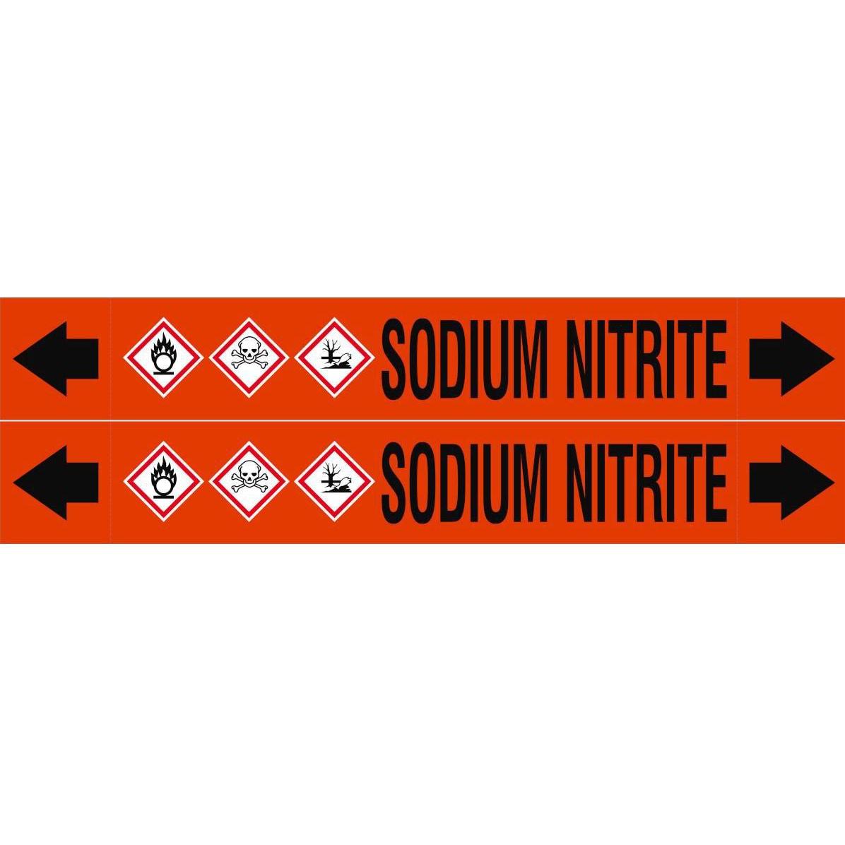 Brady ASME - Rohrmarkierer - Sodium Nitrite (ASMEPM-50X345MM-SODIUM NITRITE)
