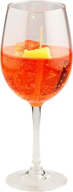 Produktbild CreaDiva Aperol Spritz Kerze