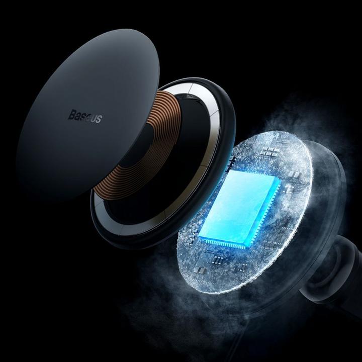 Productafbeelding Baseus Magnetische autotelefoonhouder CW01 aan ventilatierooster met autolader USB-C, 15W + 25W (zwart)