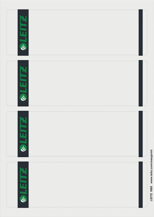 Actual product image Leitz PC inscribable spine labels for quality folders 180°.