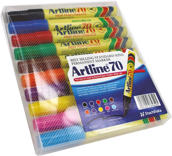 Image du produit Artline Marqueur permanent 70 1.5 ass. (10x)