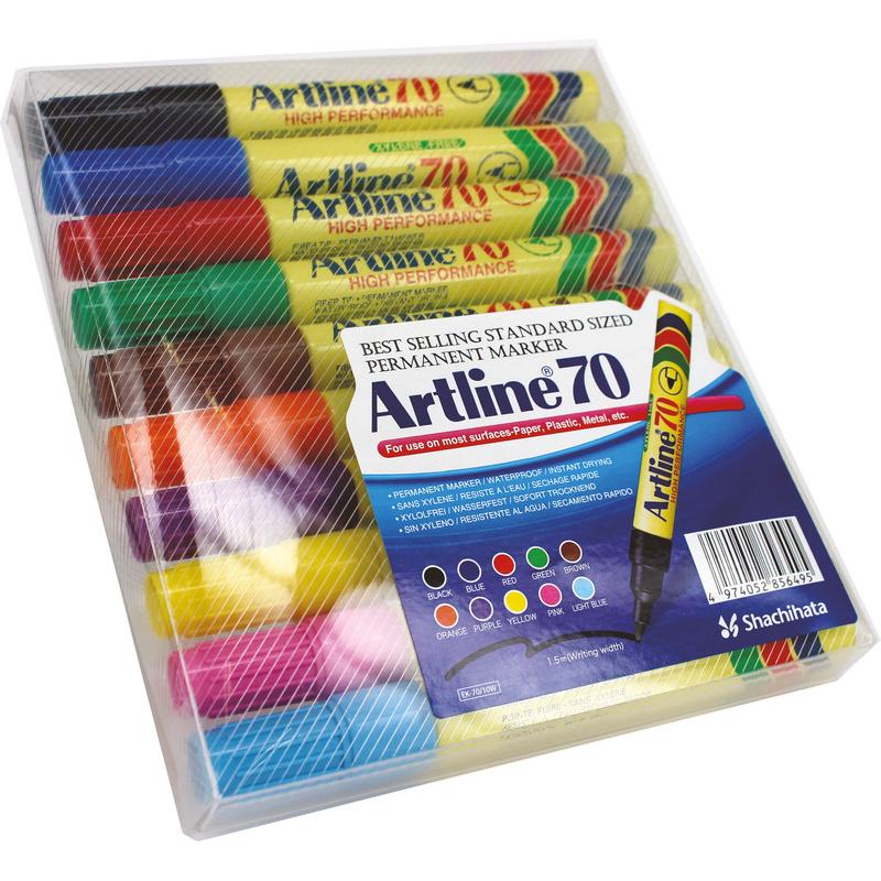Thumbnail - Artline, Marker, Permanentmarker 70 1.5 (assortiert) (Mehrfarbig, 1.50 mm, 10 x)