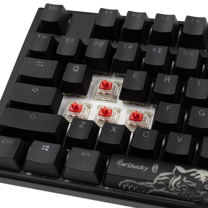 Immagine prodotto Ducky Tastiera da gioco One 3 Classic nera/bianca, LED RGB - MX-Red (USA) (USA, Cablato)