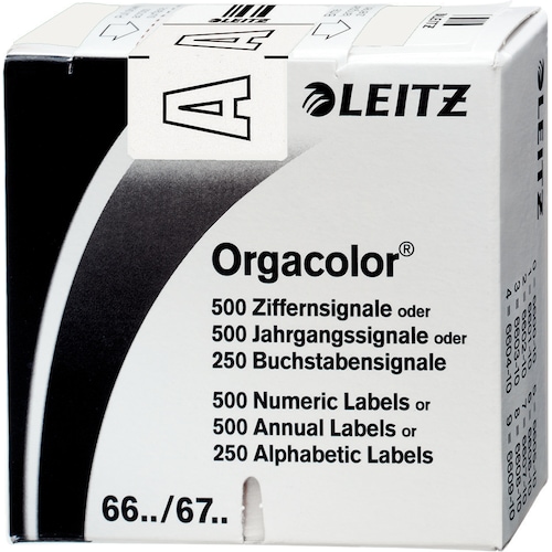 Leitz, Ordner Zubehör, Orgacolor Weiss