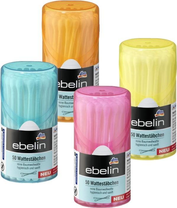 Produktbild dm ebelin Wattestäbchen Reisebox