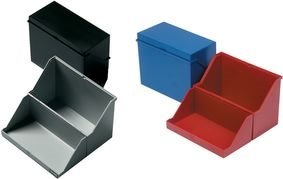 Image du produit Helit Petite boîte à fiches A5 transversale, noire, non équipée en polystyrène, pour env. 500 fiches (A5)