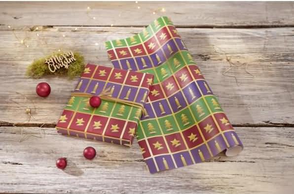 Image du produit Sigel Papier cadeau de Noël "Cut-out style", en rouleau (1x)