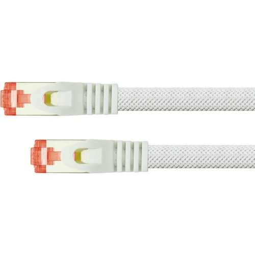 Python Series Patchkabel mit Rastnasenschutz (RNS) und Nylongeflecht (S/FTP, CAT6, 0.50 m), Netzwerkkabel