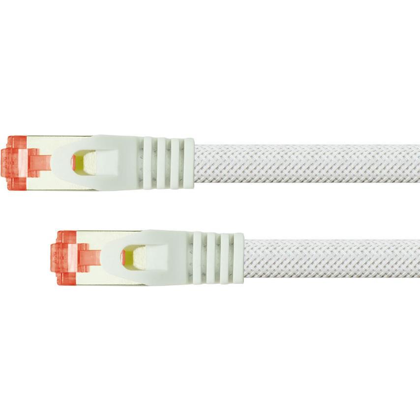 Python Series Patchkabel mit Rastnasenschutz (RNS) und Nylongeflecht (S/FTP, CAT6, 30 m), Netzwerkkabel