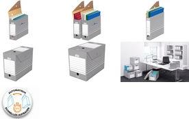 Image du produit Elba 100333274 Boîte à archives tric 10 cm de large 10 pièces pour dossiers suspendus avec onglets en (1 x)