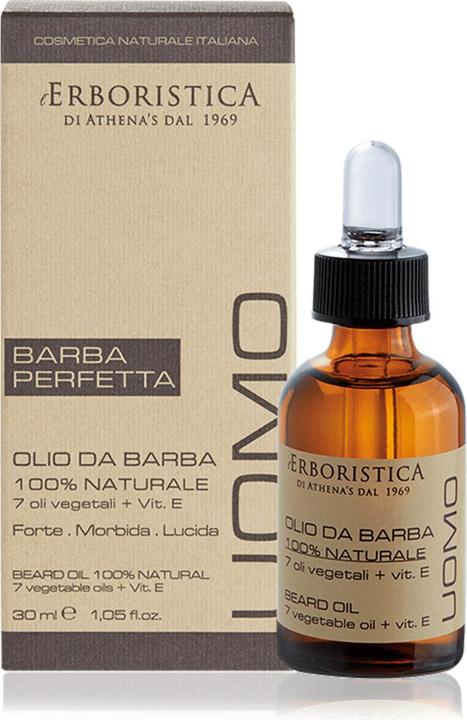 L'Erboristica di Athena's Athena's Uomo Aftershave Beard Care Oil 30ml (Aftershave spray pump, 30 ml)