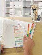 Actual product image Avery Intercalaires Readyindex, PP, 6 touches, A4 polypropylène transparent, touches couleur assorti
