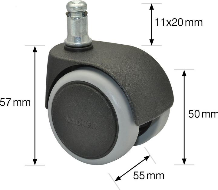 Actual product image Wagner System Double castor set