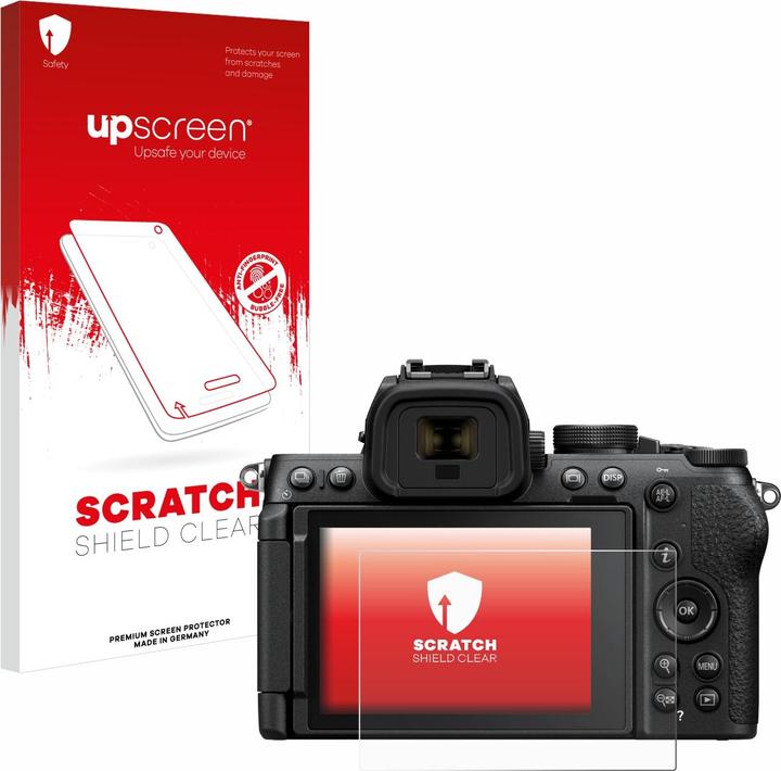 upscreen Schutzfolie Displayschutz Displayschutzfolie Folie Klar Transparent (Displayschutz, Nikon Z50II)