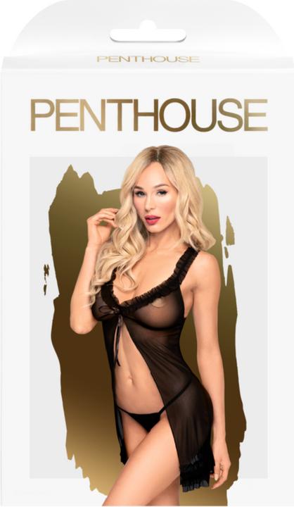 Produktbild Penthouse Lingerie After Sunset SpitzenBabydoll mit Sexy Tanga Schwarz (S, M)