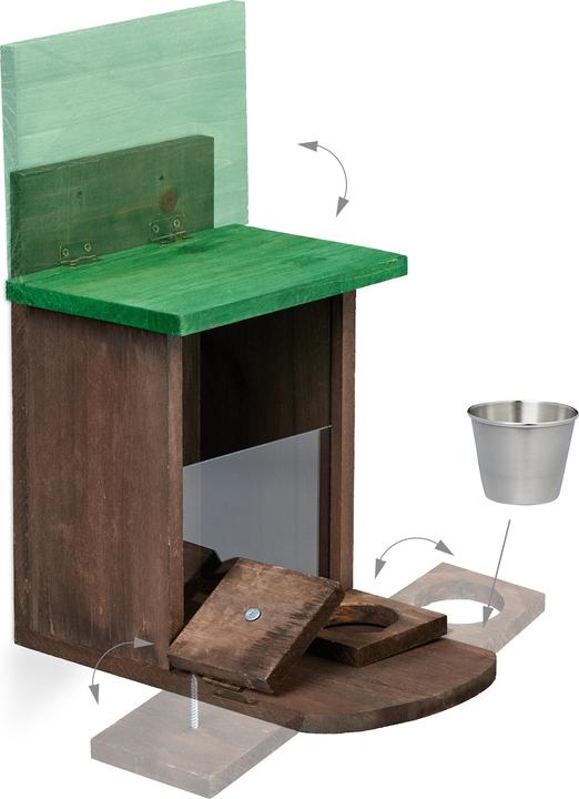 Produktbild Relaxdays Eichhörnchenfutterhaus