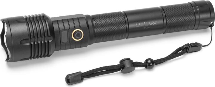 Actual product image Montiss Taktyczna ręczna latarka akumulatorowa LED MT160 (25.20 cm)