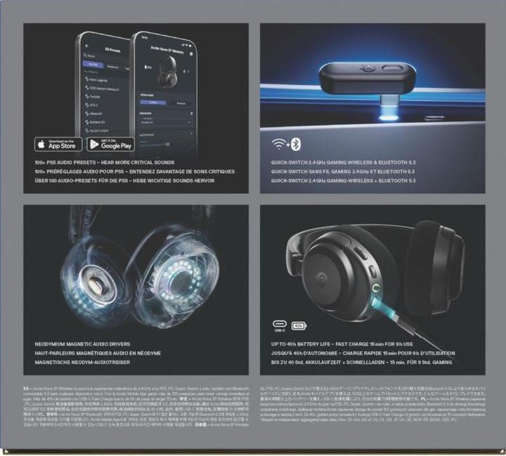 Actual product image SteelSeries Arctis Nova 3PW Black (Wireless)