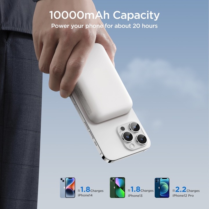 Immagine prodotto Joyroom Mini magnetico (10000 mAh, 20 W, 20 Wh)