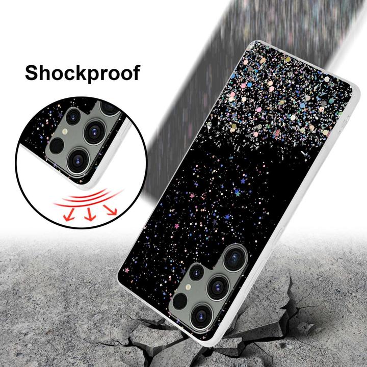 Actual product image Cadorabo Bumper Case for Samsung Galaxy S23 ULTRA TPU funkelnder Glitter (Samsung Galaxy S23 Ultra)
