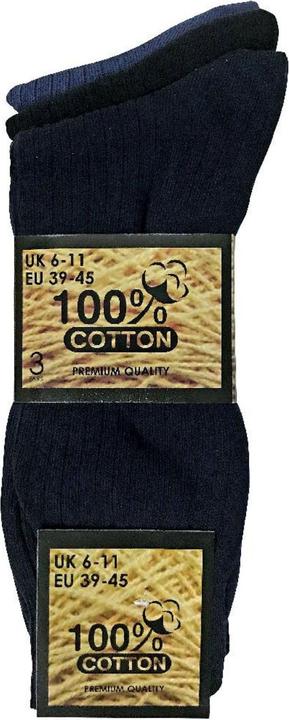 Produktbild Sock Snob 6er Pack 100 Baumwolle Socken | Weich Business Socken Gerippt (6er Pack, 39 - 45)