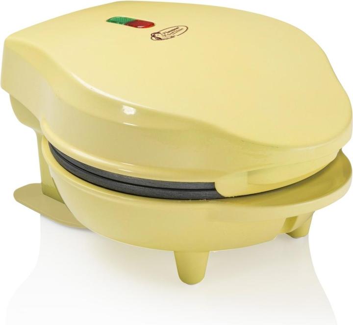 Actual product image Bestron Mini waffle maker yellow