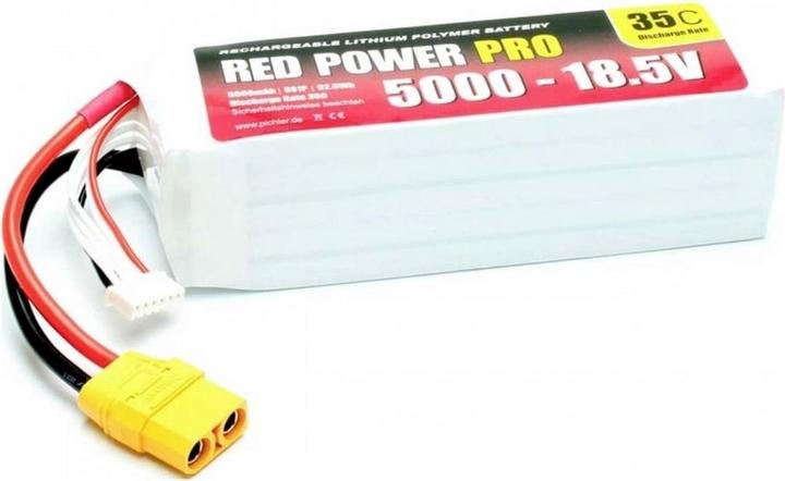 Red Power Model making battery pack (LiPo) 18.5 V 5000 mAh 35 C Softcase  XT90