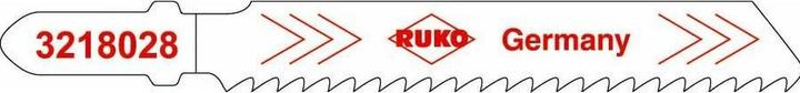 Ruko 5x Stichsägeblatt 8028 HSS weiss gewellt