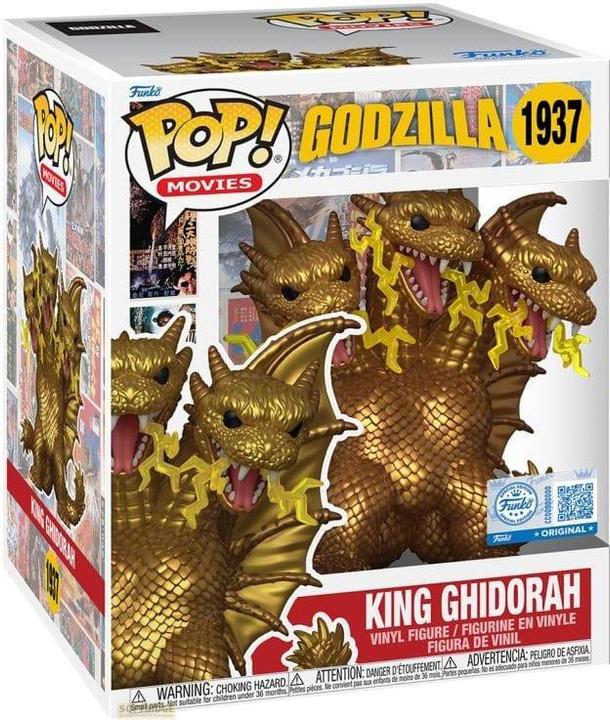 Produktbild Funko *heo Exclusive Edition* Godzilla Super Sized POP! Movies Vinyl Figur King Ghidora (Electric) 15 cm