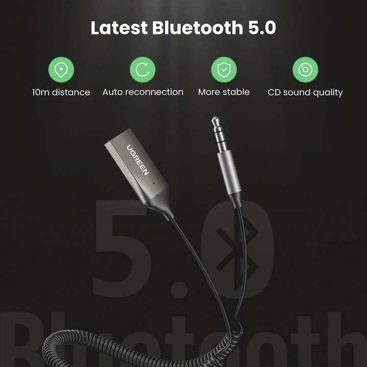 Actual product image Ugreen USB A - 3.5mm jack (Receiver)