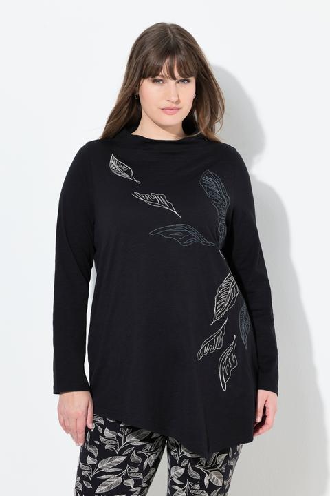 Produktbild Ulla Popken Longshirt, Stickerei, Stehkragen, Langarm (46, 48)