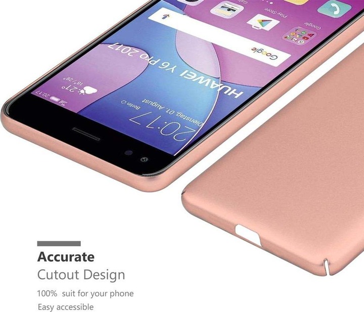 Produktbild Cadorabo Hard Cover Matt Metall Cover (Huawei Y6 Pro (2017))