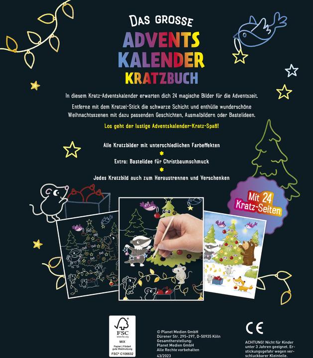 Produktbild Das grosse Adventskalender Kritzel-Kratz