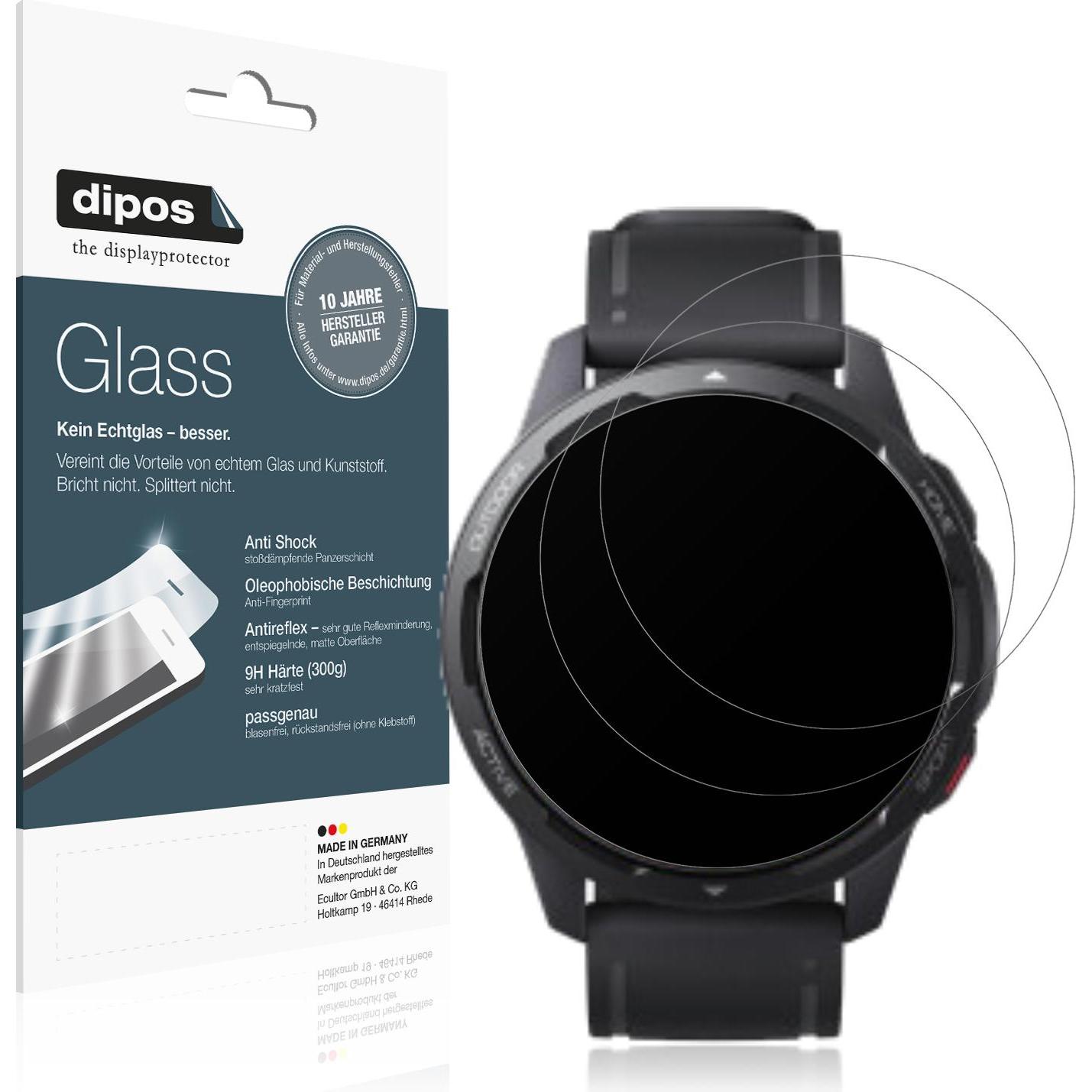 Dipos Displayschutz Anti-Shock, Smartwatch Schutzfolie, Transparent
