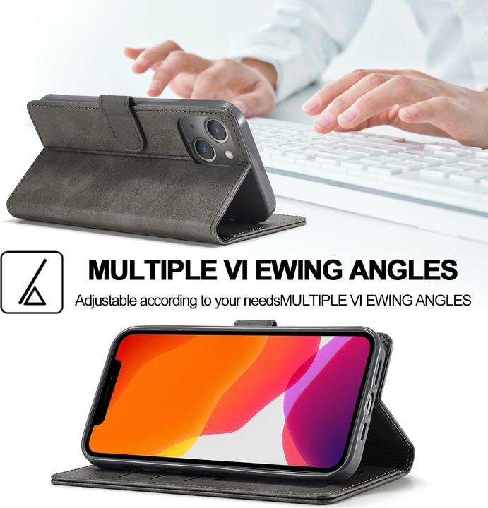 Immagine prodotto Ueli Express Leder Buch Etui Tasche mit Kartenfach (Apple iPhone 13 mini)