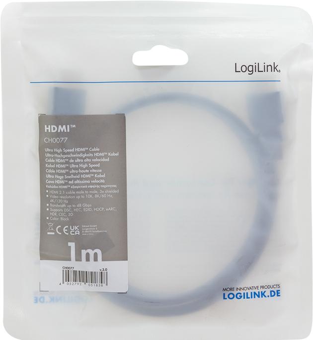Produktbild LogiLink HDMI (Typ A) — HDMI (Typ A) (1 m)