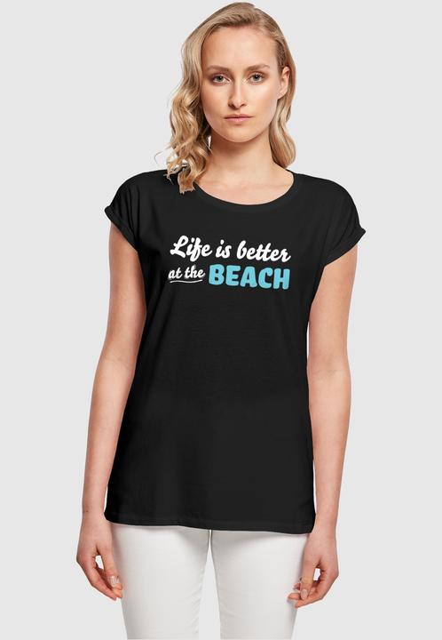 Produktbild Merchcode Ladies Summer - Life is better at the beach T-Shirt - 112833 (XL)